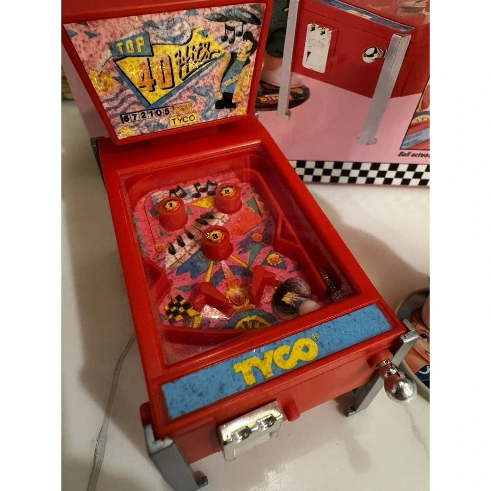Vintage‎ 1989 Dixe's Diner Pinball Machine By TYCO Industries